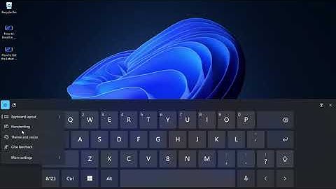 Enable and edit Touch Keyboard in Windows 11
