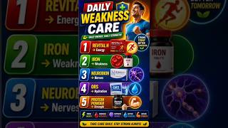 Top 5 Daily Weakness Care Medicine & Their Uses | Health Tips #Shorts #Viral