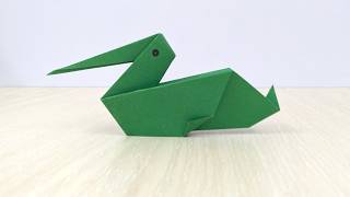 How to Make Paper Pelican Bird Easy - Origami Pelican Tutorial