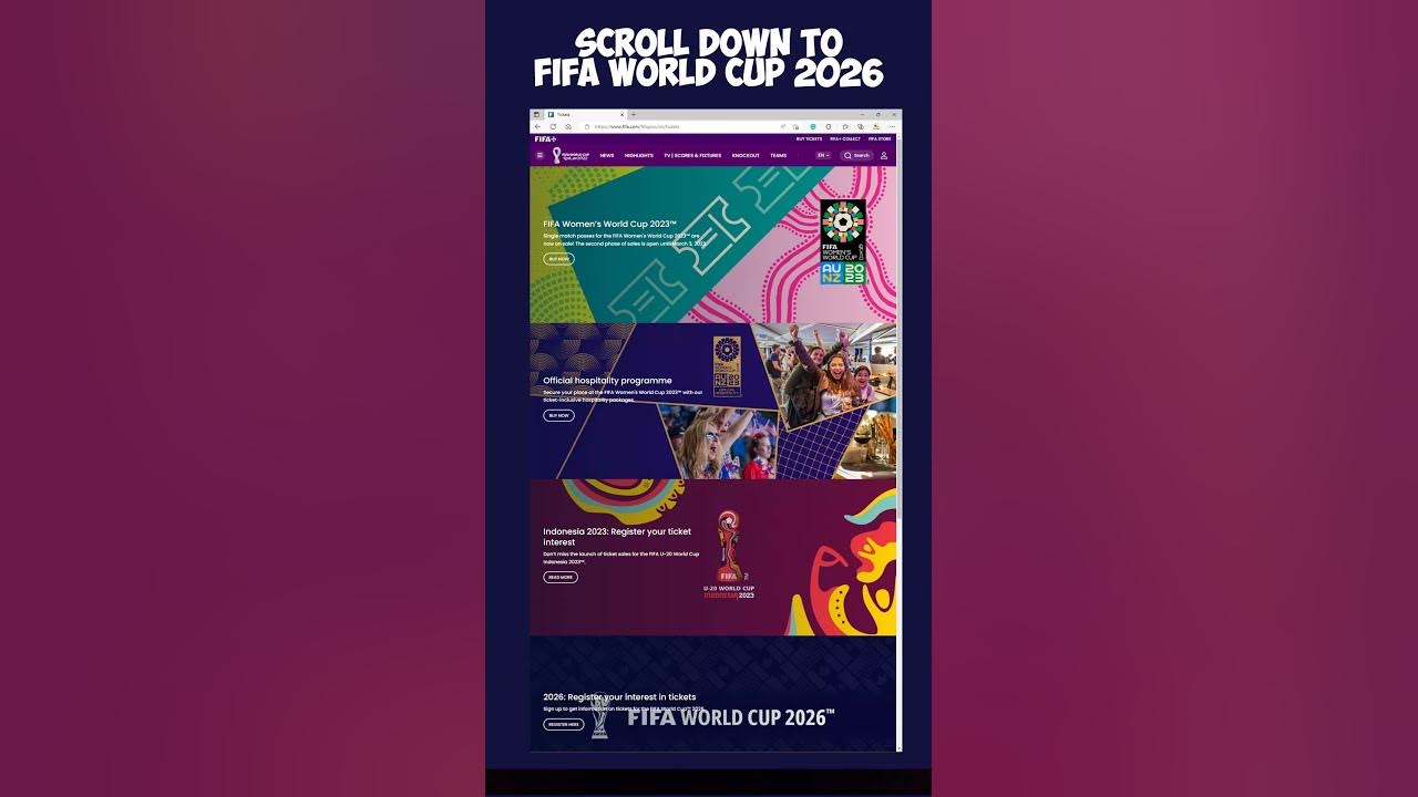 How to Get FIFA World Cup 2026™ Tickets YouTube