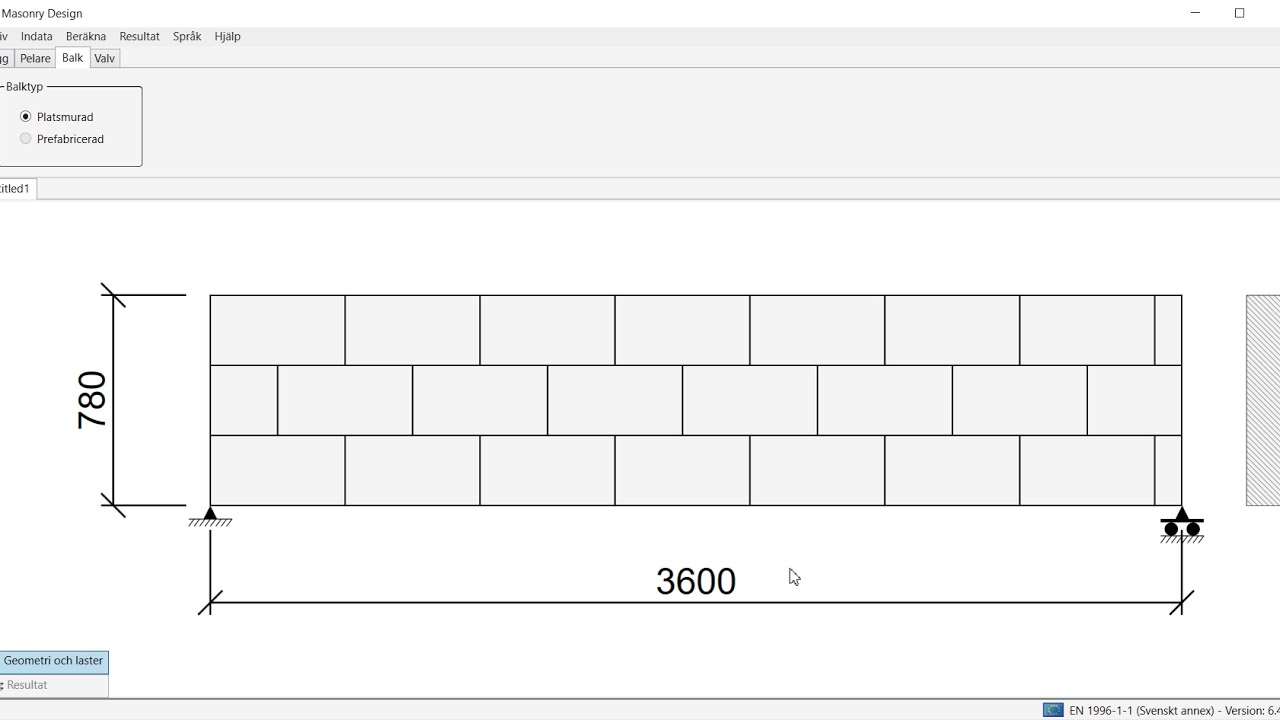WIN-Statik | Masonry Design - 6 - Balk