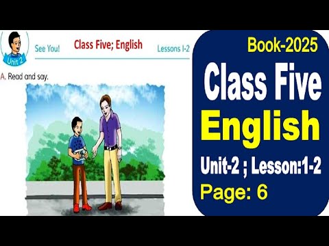 Class 5 English Unit-2 || Lesson 1-2 || ৫ম শ্রেণির ইংরেজি অধ্যায়-২ ...