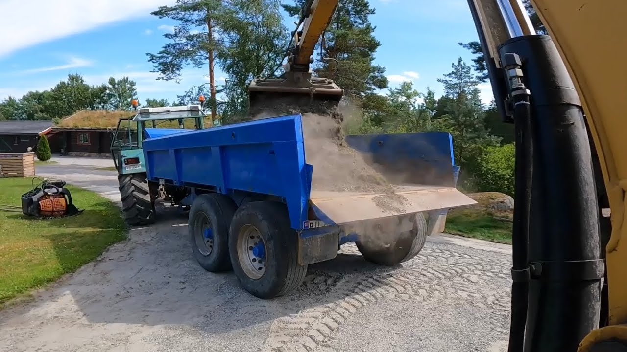 Cat305.5E loading and cleaning up, and lots of grading!😋Recreational vacation puzzles#2