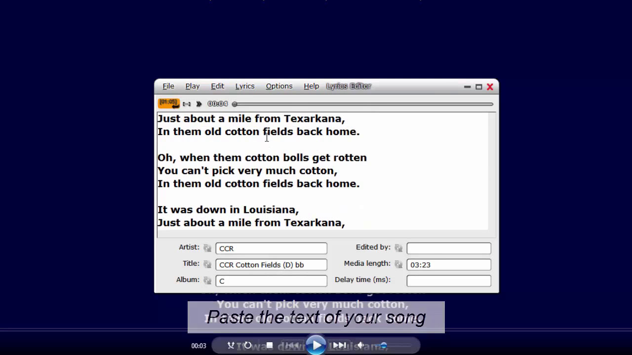 Mp3 текст. Karaoke Editor. Lyric edit