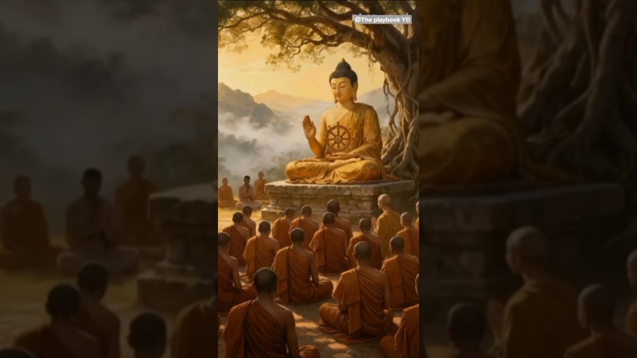 Blessings of Lord Buddha |  Bhikku Sangh Meditation Scene | 
