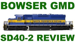 Full Review Of The HO Scale Bowser GMD SD40-2 With Sound (DM&E 6097)
