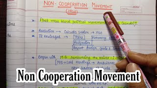 Non Cooperation Movement (1920)||Handwritten Notes||National Movement||Modern India || An Aspirant ! screenshot 1