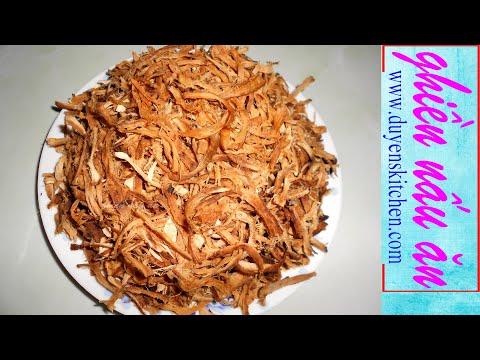 Video Cách Làm CHÀ BÔNG CHAY Từ Chân Nấm Đông Cô | Ruốc Nấm... - youtube