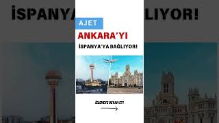 Ajet Ankaradan Madrid Ve Barcelonaya Uçacak