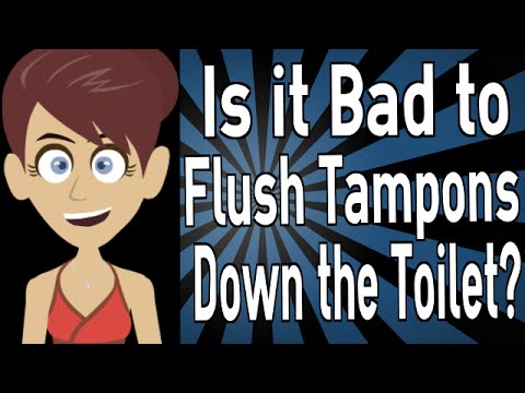 Can you flush tampons down the toilet? - Be a shade greener Can you flush tampons down the toilet? - Be a shade greener
