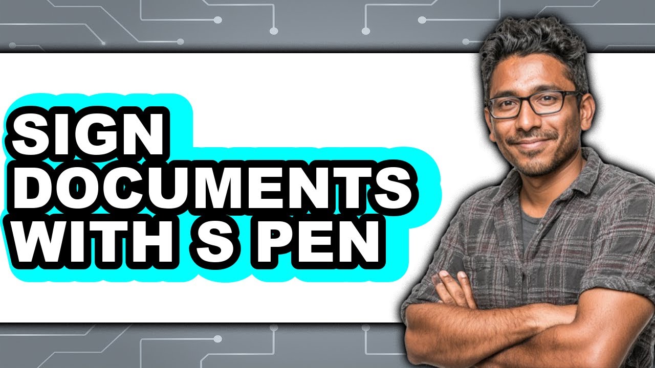 How to Sign Documents with an S Pen - Step By Step - YouTube