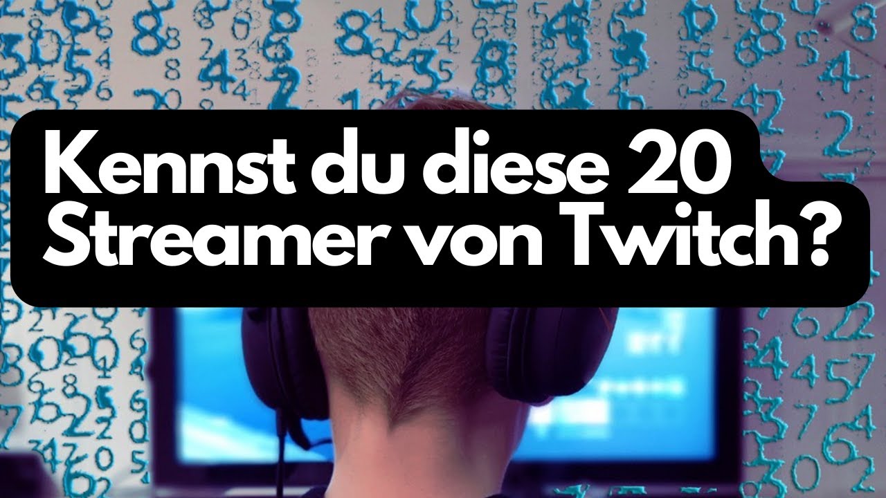 Streamer Quiz I Erkennst du diese 20 TwitchStreamer ? YouTube