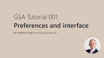 001 GSA Preferences and interface