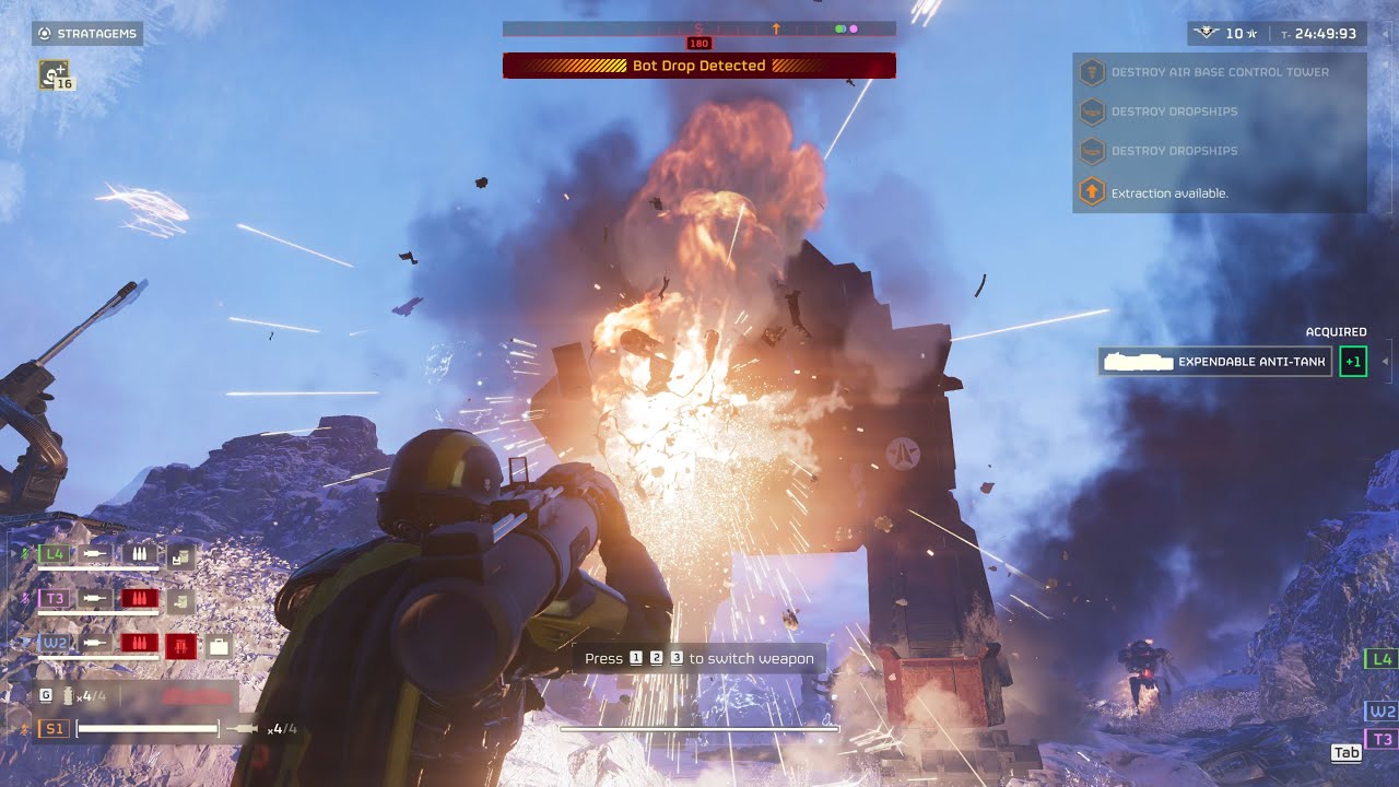 Battle with Automatons - Super Helldive Difficulty - 4K Quality ...