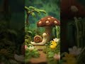 Celia is enjoying the rain today in Cottville 🐌 |  Needle Felt Animal Friends | Kids Animated Series