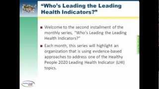Leading Health Indicators Webinar: Injury and Violence (Part 1 of 3)
