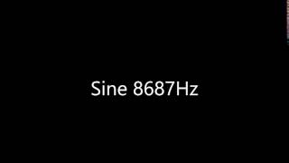 Sine 8687Hz Audio Only