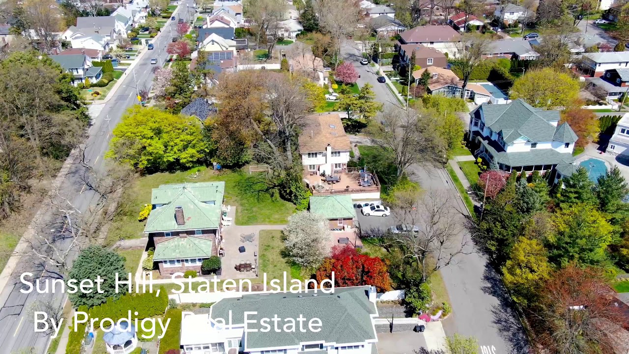 Sunset Hill, Staten Island an Aerial View YouTube