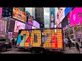 Live Walk at Times Square and Explore “2021” New Year Sign in New York City (December 22, 2020)