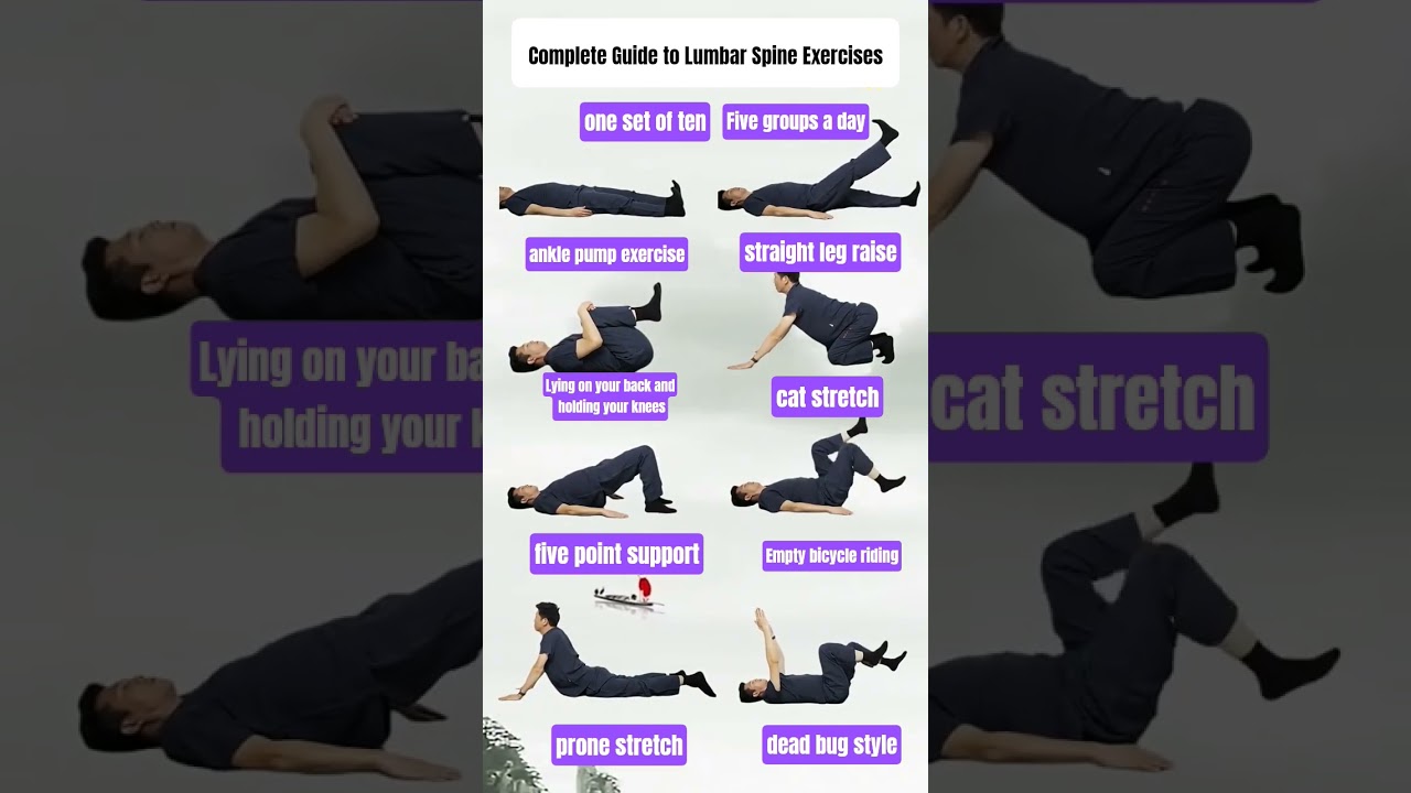 Daily Lumbar Spine Exercise Routine | Relieve Lower Back Pain Safely