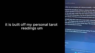 ai does a tarot reading | meta analysis on tarot, the 10 of cups, and standing on BUSINESS baby  💞