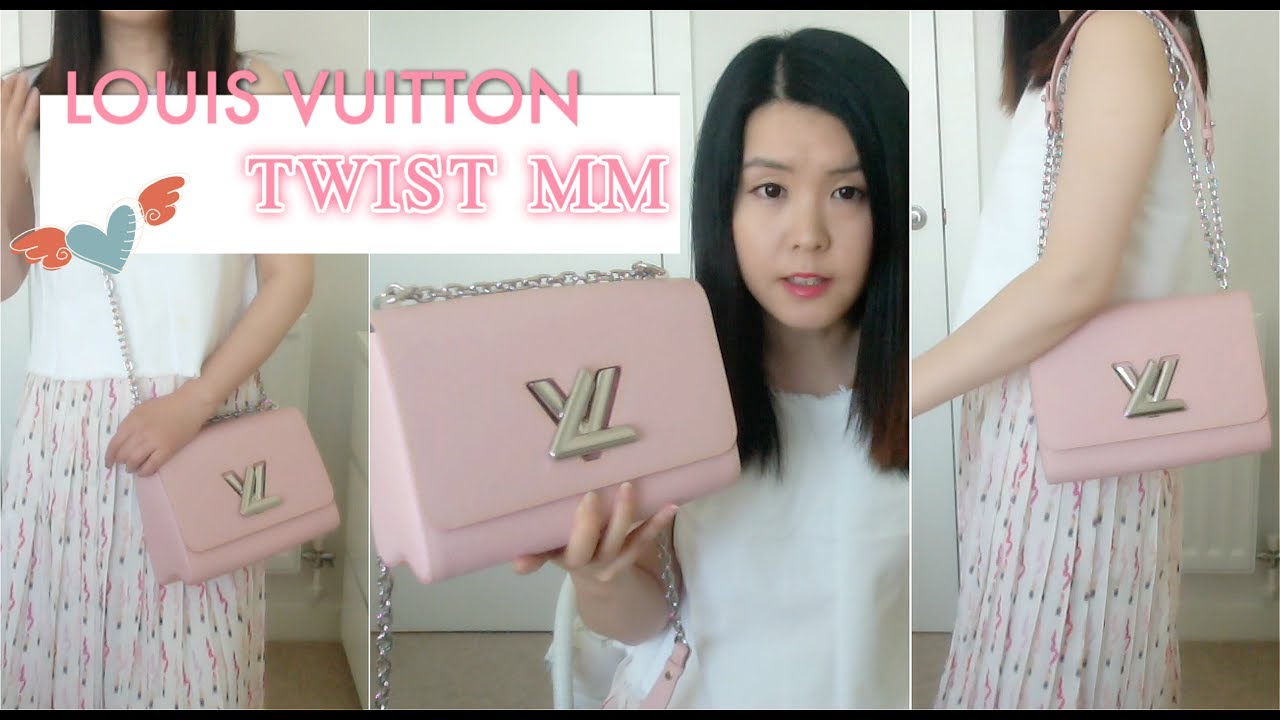 LOUIS VUITTON Twist MM bag review | 樱花粉 中号 包包分享 - YouTube