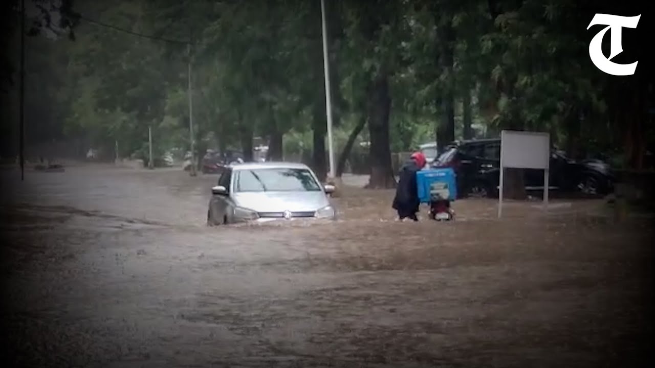 Heavy rains lash Chandigarh, surrounding areas; roads inundated, motorists left stranded