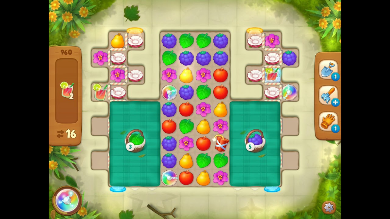 How to play Gardenscapes level 960 Hard level YouTube