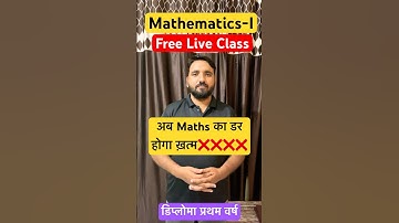 #maths #mathematics #mathematics1 #firstsemester #polytechnic #diploma #firstyear #bteup #liveclass
