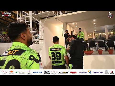 Dressing room welcomed FAKHAR ZAMAN  after brilliant 96 vs Peshawar Zalmi