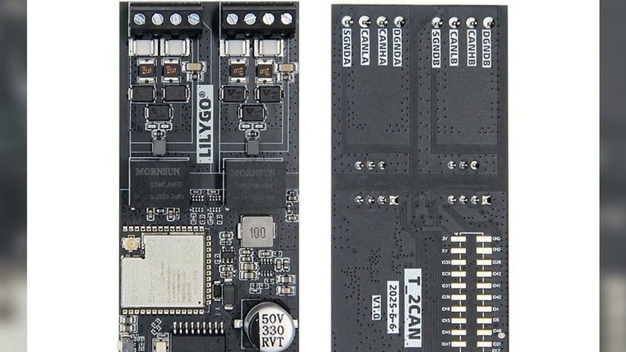 A must-have product! LILYGO® T-2CAN ESP32-S3 Development Board Stand-Alone CAN Controller with SPl