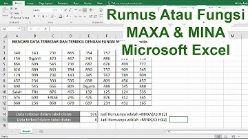 Fungsi Dan Rumus MAXA Dan MINA di Microsoft Excel