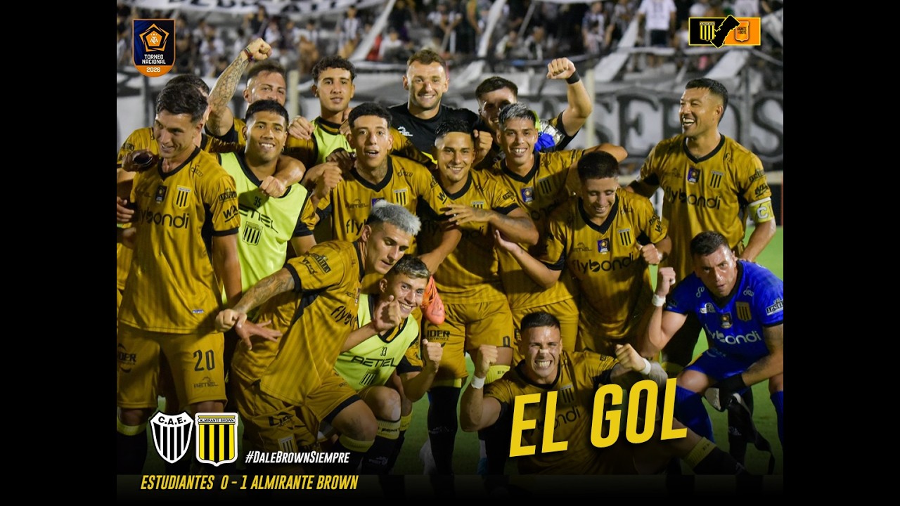 ESTUDIANTES 0 - 1  ALMIRANTE BROWN  | EL GOL | http://giganteoeste.blogspot.com