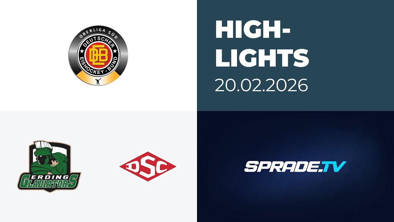20.02.2026 - Highlights - Erding Gladiators vs. Deggendorfer SC