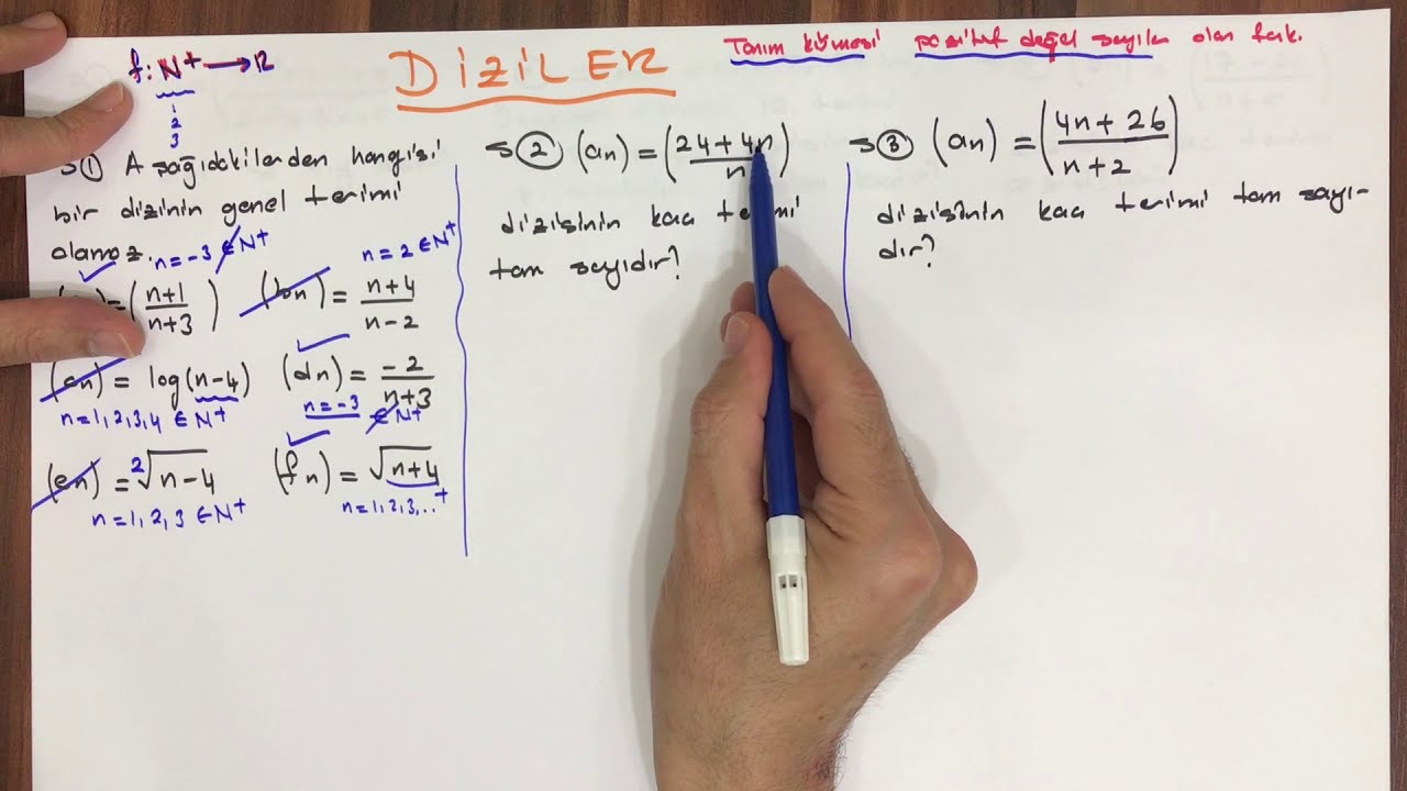 DİZİLER - 2 (SORU ÇÖZÜMÜ)