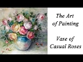 Vase of Casual Roses