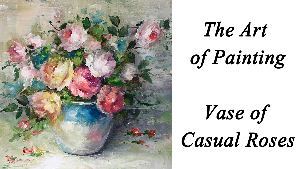 Vase of Casual Roses