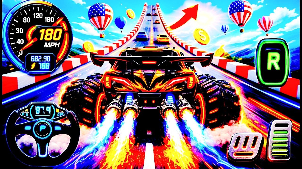Watch Monster Truck: Epic New Monster Truck Racing & High-Speed Stunts on Off-Road Track!