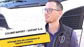 COLIBRÍ IMPORT - EXPORT S.A. entregó lote de camiones al GRUPO FAVERO