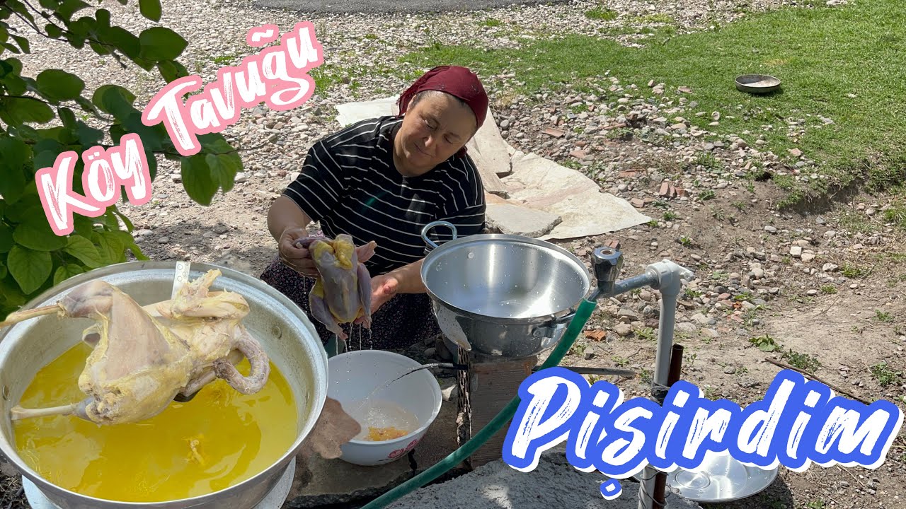 Yeni Tenceremde Köy Tavuğu Pişirdim ~ Dağlarda Yetişen Dağ Kekiği ~ Bir Nevi Ev Turu