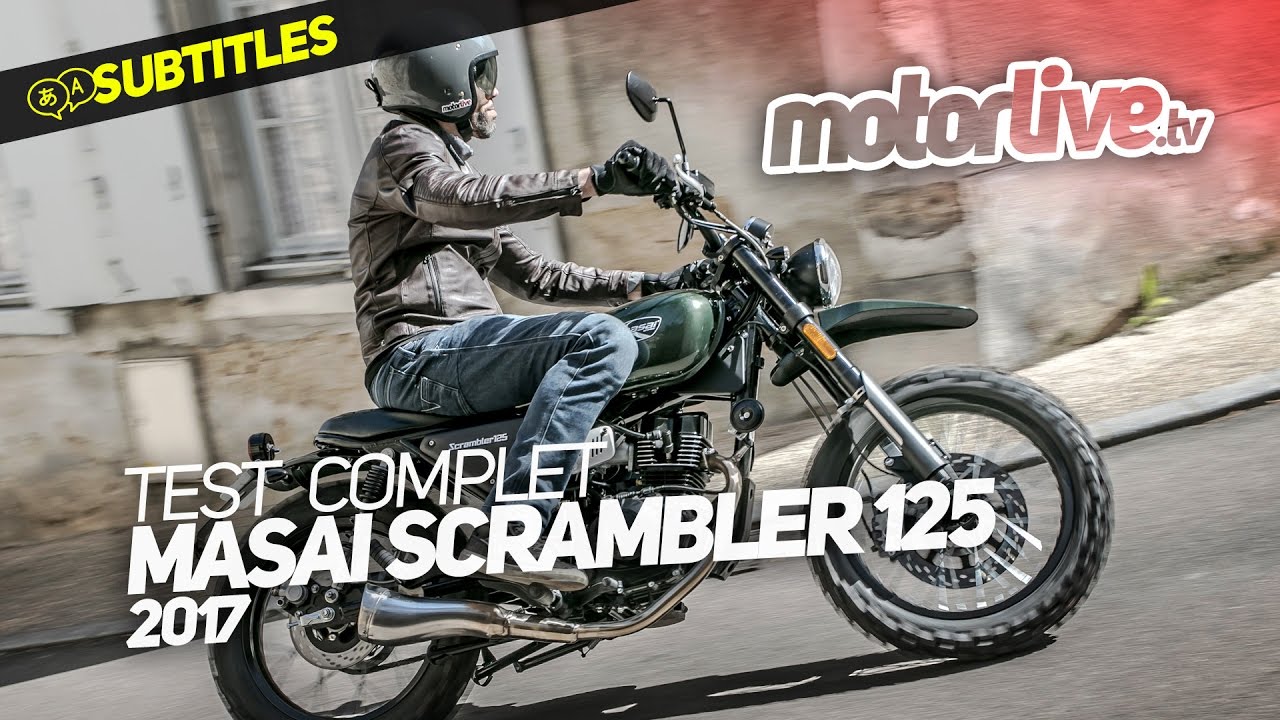 MASAI SCRAMBLER 125  TEST COMPLET SUBTITLES