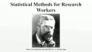 Statistical Methods for Research Workers