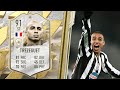 TARGET MAN! 🎯 91 PRIME ICON DAVID TREZEGUET PLAYER REVIEW! (91 ICON TREZEGUET) - FIFA 22