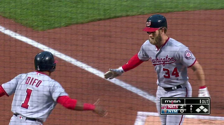 WSH@NYM: Harper opens the scoring with two-run homer