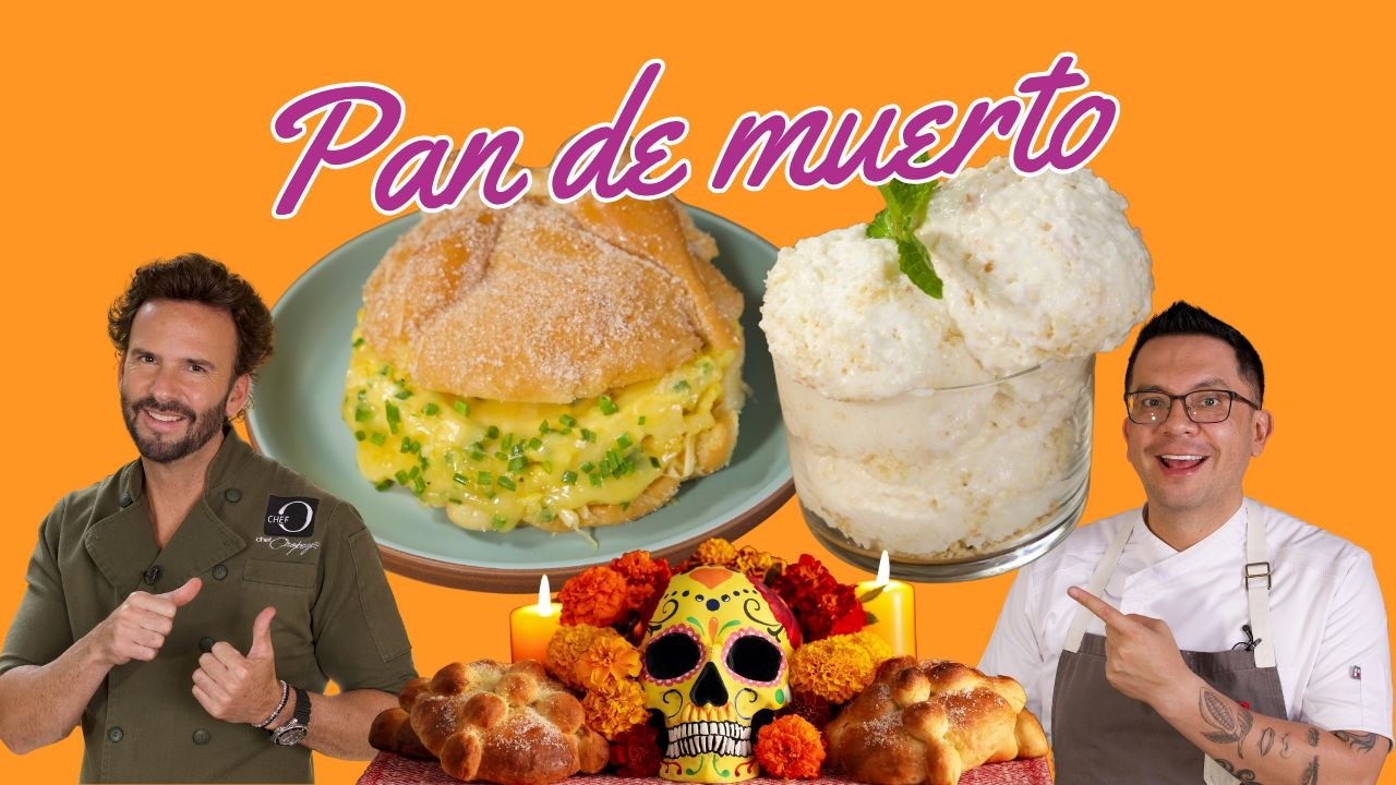 ¿Te Atreves a Probarlo? Sándwich de Queso y Helado Casero hechos con Pan de Muerto