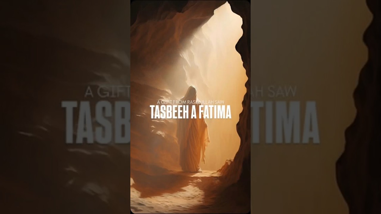 A gift from Prophet Muhammad SAW to Hazrat Fatima AS (Tasbil-al-Fatima Tuz Zahra AS).✨ 