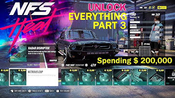 NEED FOR SPEED HEAT Gameplay Part 3 - Spending $ 200,000 (NFS HEAT)