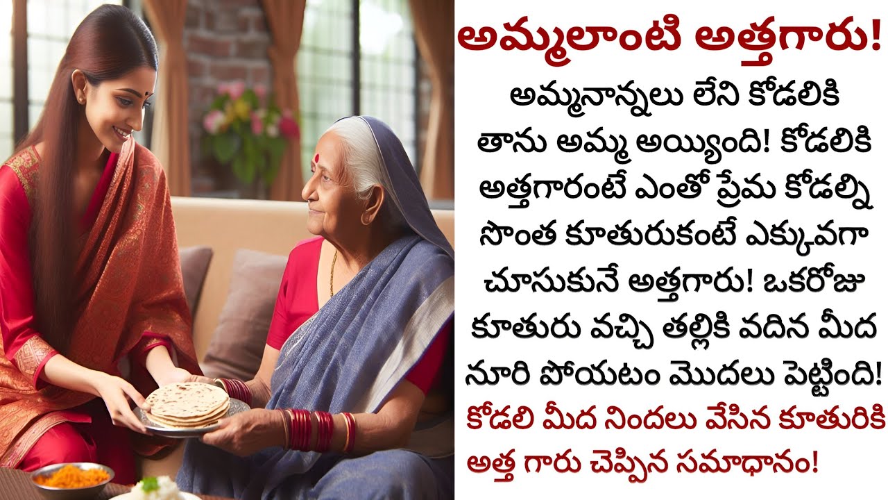 అమ్మ లాంటి అత్తగారు! | కోట్లు లేకపోయినా కోడల్ని కూతూరిలా చూసుకునే మంచి అత్తగారు!