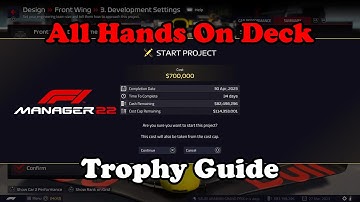 F1 Manager 22: All Hands On Deck Trophy Guide