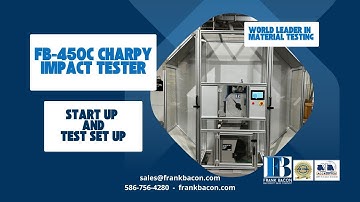 Frank Bacon FB 450 Charpy Impact Tester Start Up